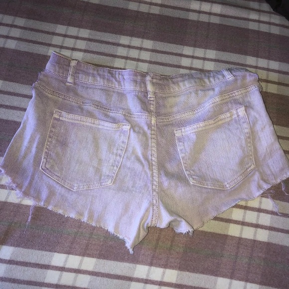 Forever 21 Jean Shorts Purple Cut Offs - Picture 6 of 8